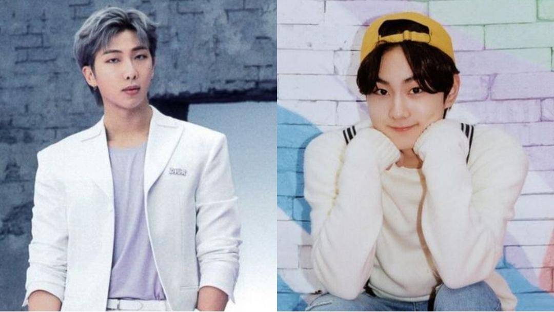 RM BTS (kiri) & Jungwon Enhypen (kanan) - Twitter.com/BTSupdate_7