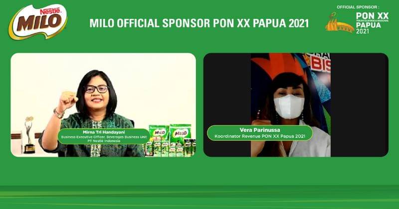 Konferensi pers virtual “Penyerahan Dukungan MILO untuk PON XX Papua 2021” - Dokumentasi Nestlé MILO