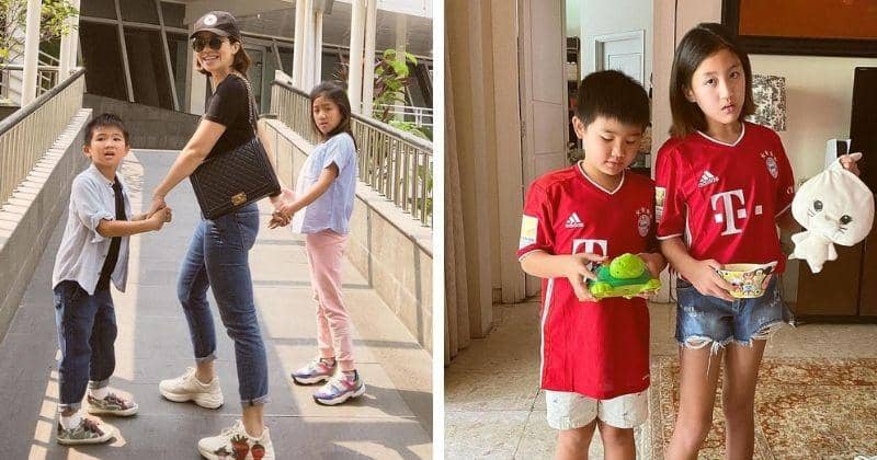 7 Potret Kekompakan Kahlia dan Arsa, Anak Penyanyi Agatha Suci