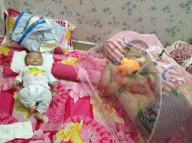 Bapak memang tak mau kalah dari anaknya