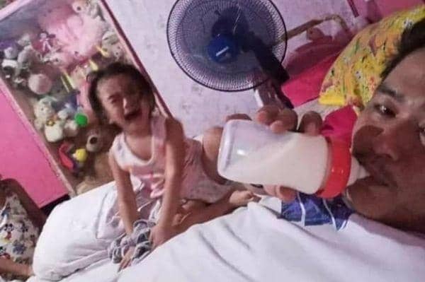 Dot anak malah ikut disedot bapak