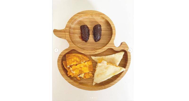 Salmon with Butternut Toast - instagram.com/akleemaregalozulaikha