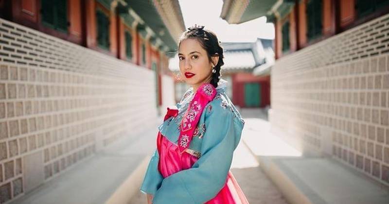 Pevita Pearce pakai hanbok - Instagram.com/sweet.escape