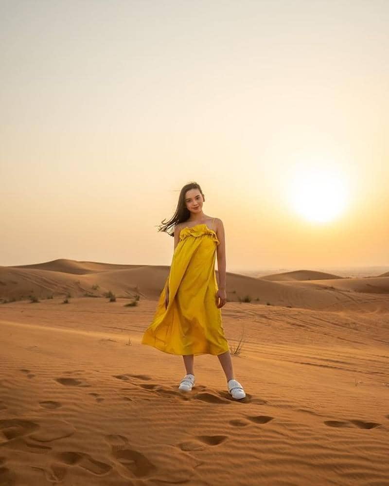 Lyodra saat di Safari Dubai - Instagram.com/lyodraofficial