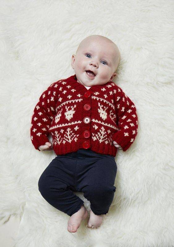 Baby sweater - Pinterest.com/LoveCrafts