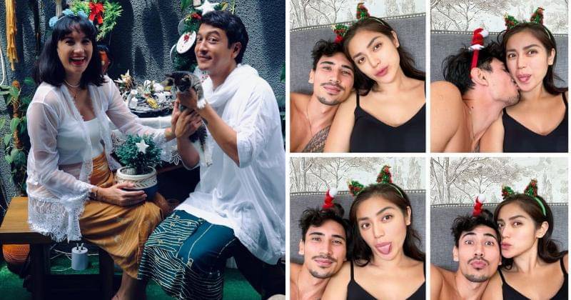 Kabahagiaan Nadine Chandrawinata dan Jessica Iskandar rayakan natal saat hamil. - Instagram @inijedar dan @nadinelist