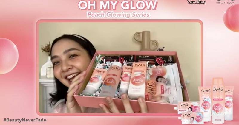Saat peluncurkan rangkaian perawatan wajah OMG pada Rabu, (26/1/2022). - Oh My Glow