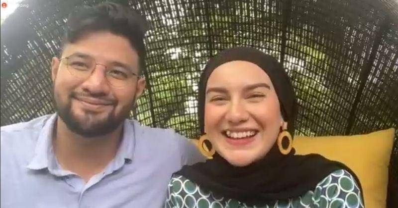 Tangkapan layar saat press conference kehamilan Irish Bella - Popmama.com/Putri Syifa N