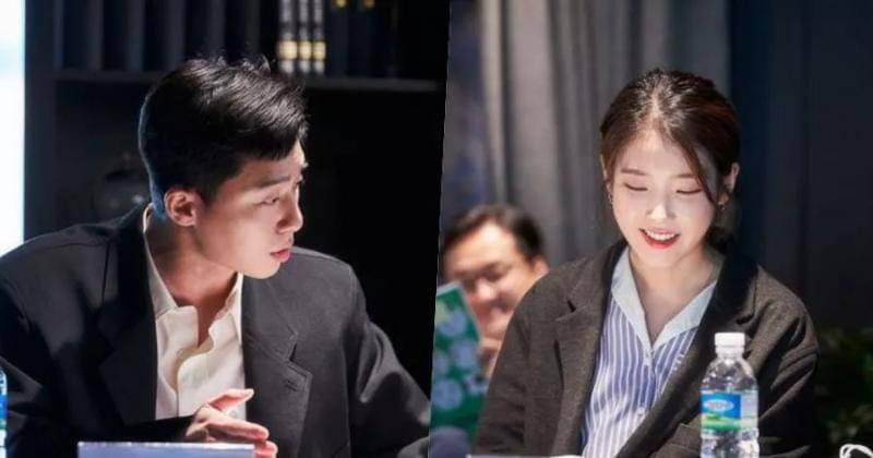 Park Seo Joon dan IU saat pembacaan naskah film "Dream" - soompi.com