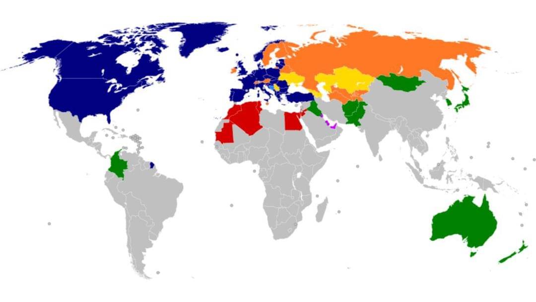 Negara yang menjadi anggota dan partner NATO - Wikimedia.org