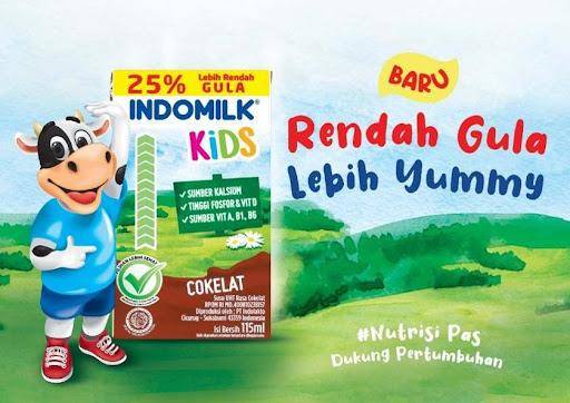 Pertama di Indonesia, Susu UHT Indomilk Kids Rendah Gula