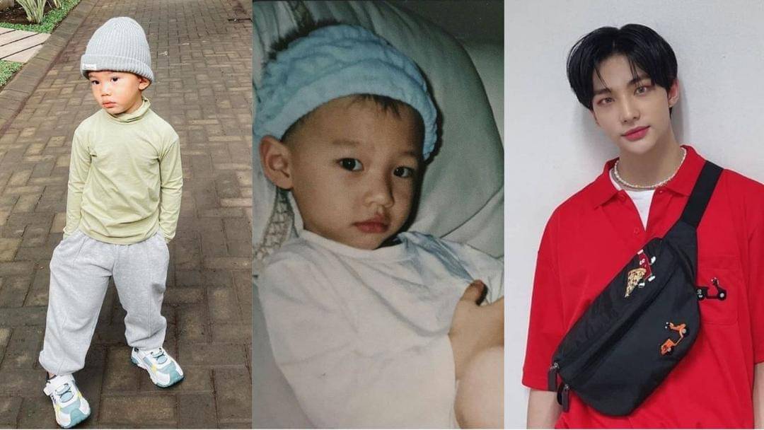 Kiri ke kanan: Arthur Miles, Hyunjin Stray Kids waktu kecil, Hyunjin Stray Kids saat ini - Instagram.com/arthurmiles.po dan realstraykids