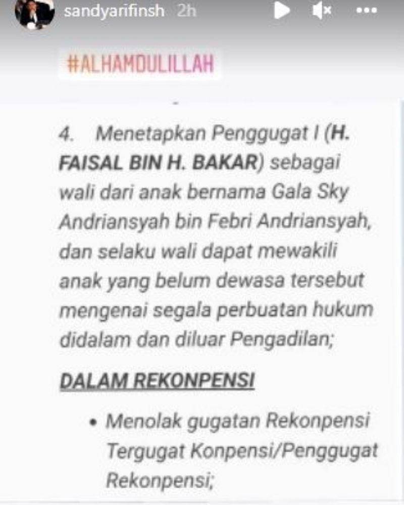 Instagram Story/sandyarifinsh