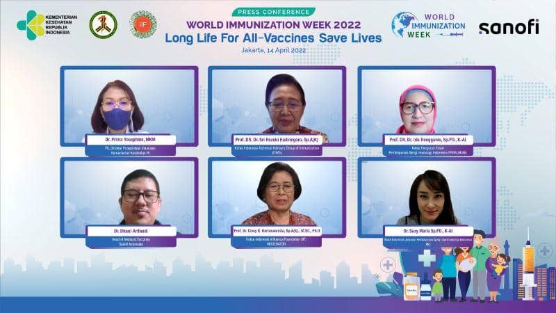 PR Sanofi Indonesia/Zoom Meeting World Immunization Week 2022