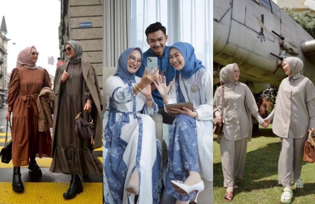 Makin Kompak, 6 Outfit Kompak Nada Puspita dengan sang Mama 