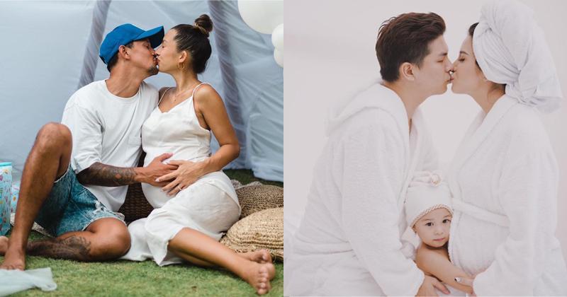 12 Foto Maternity Artis yang Ciuman dengan Suami, Bikin Baper
