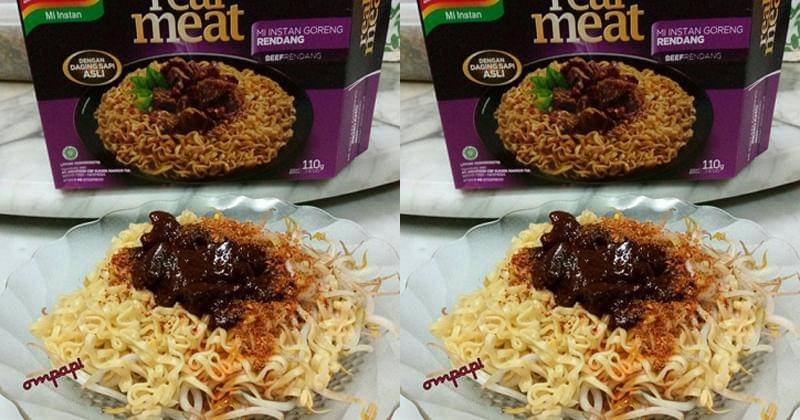4. Indomie Realmet rendang membuat makan mi rendang dengan gaya mewah - Instagram.com/iniompapi