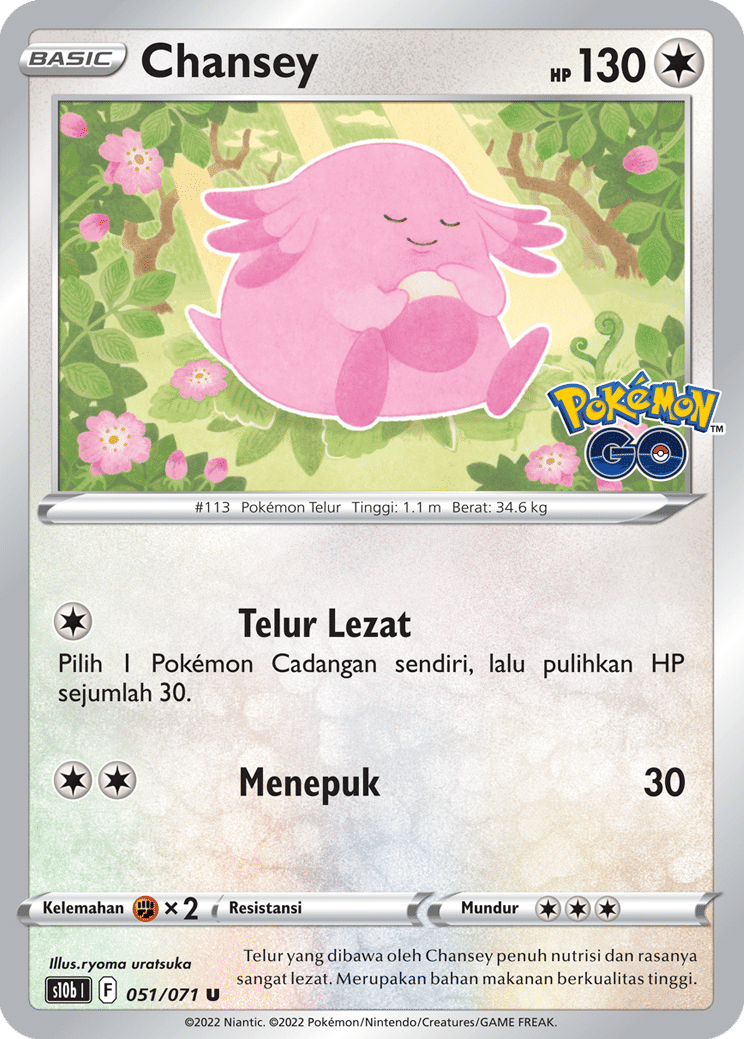 Karakter Chansey Pokemon Game - akggames.com