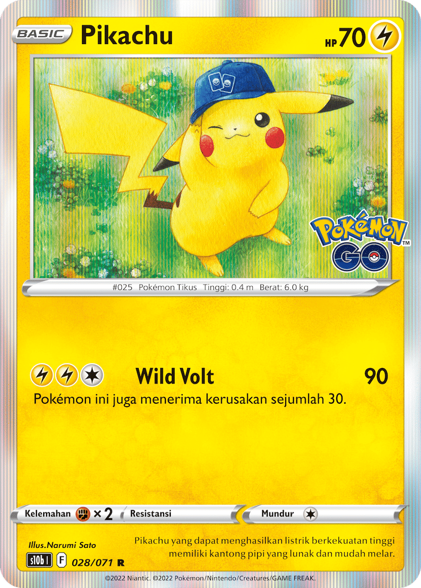 Karakter Pikachu Mengenakan Topi - akggames.com