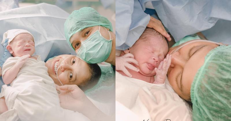 Potret Detik-detik Persalinan Anak Kedua Bunga Jelitha & Syamsir Alam