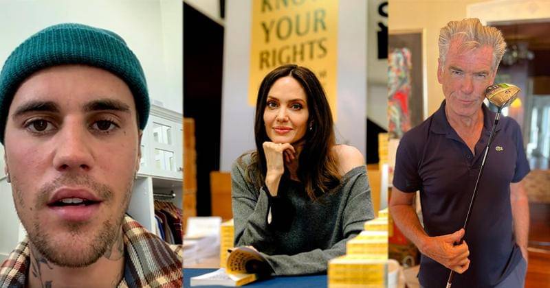 Instagram.com/justinbieber, Instagram.com/angelinajolie,Instagram.com/piercebrosnanofficial