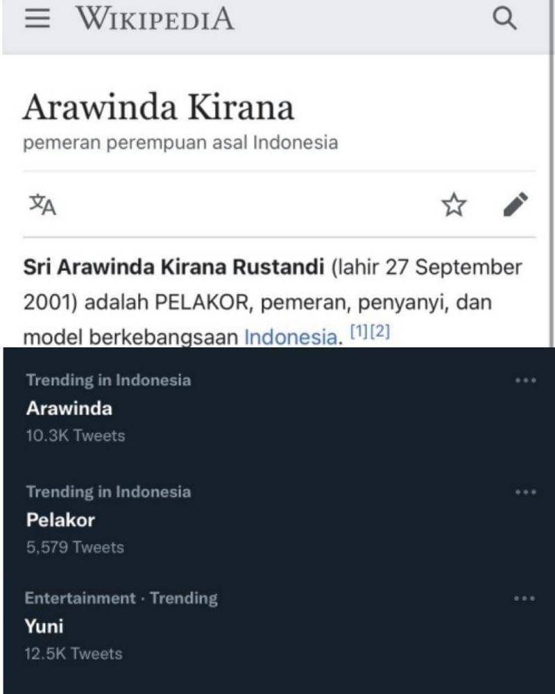 wikipedia & Twitter.com