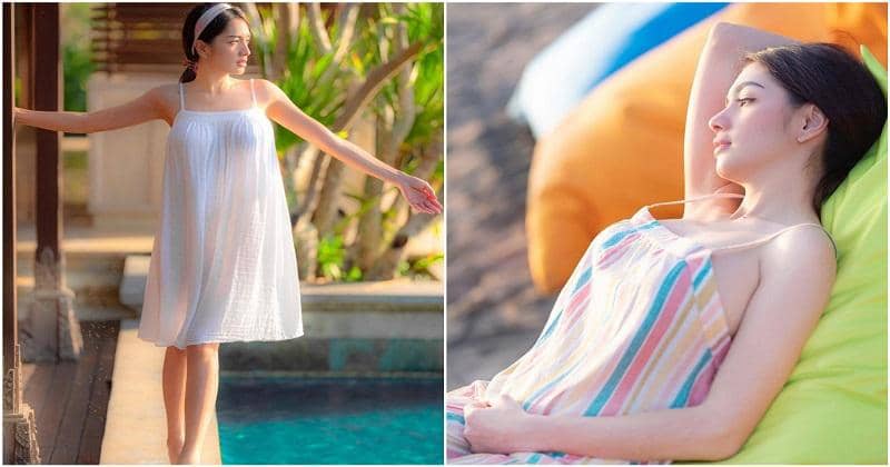 8 Potret Angel Karamoy saat Mengenakan Dress, Tampil Memesona!