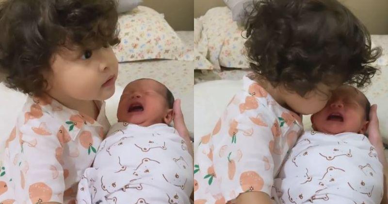 7 Foto Baby Ansel, Anak Kedua Bunga Jelitha saat Diasuh Kakak Akleema