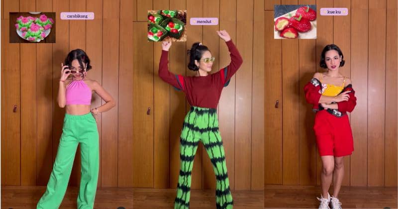 Andien Pakai Outfit Cewek Jajanan Pasar, Ada Carabikang & Kue Mendut!