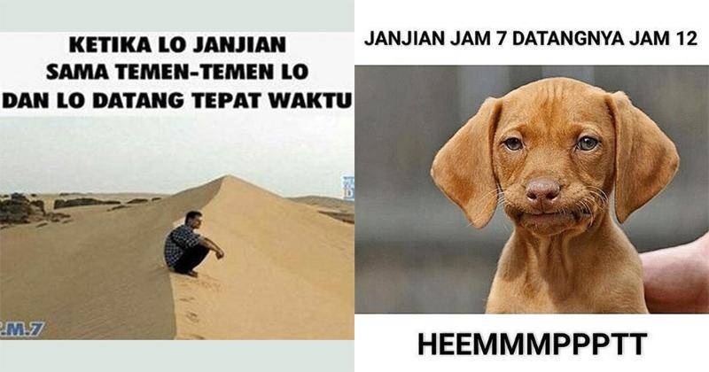 15 Meme Lucu Sindir Teman yang Sering Telat