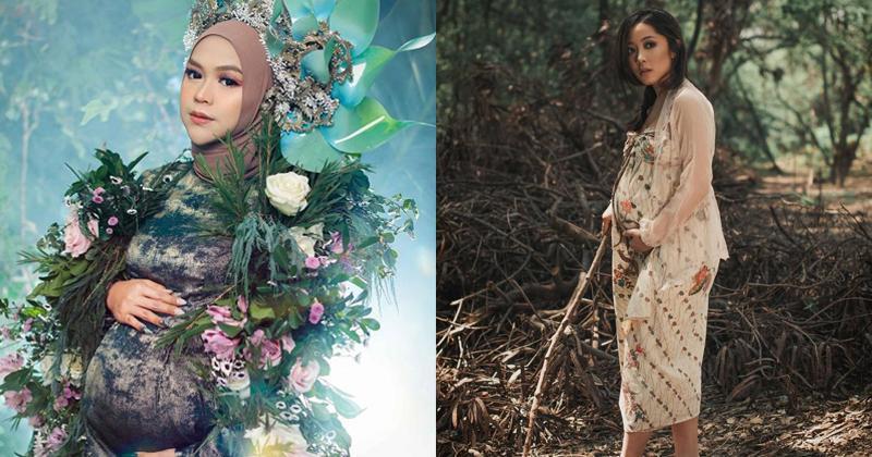 9 Foto Maternity Artis Bertema Hutan, Menyatu dengan Alam
