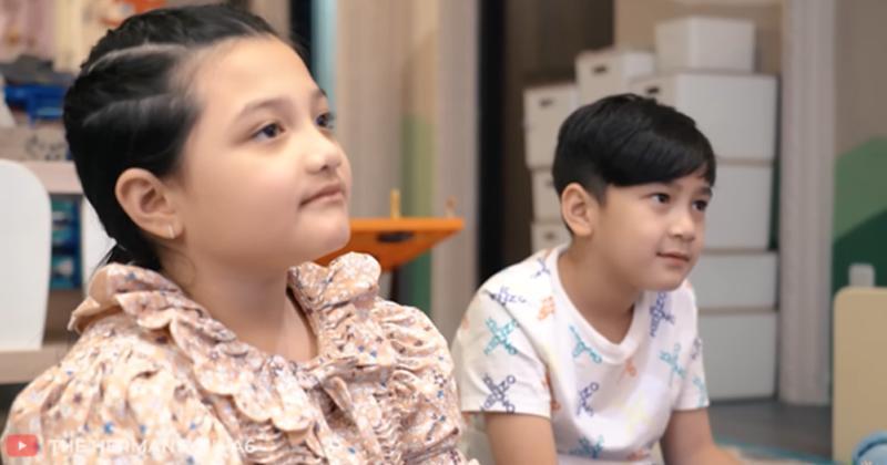 Momen Rafathar Main Bareng Arsy dan Arsya di Istana Cinere, Seru!