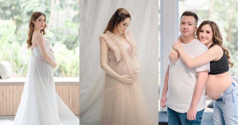 9 Foto Maternity Syahra Larez yang Mesra Bareng Suami, Beda 14 Tahun!