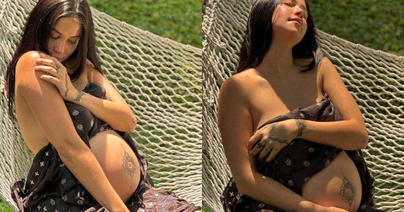 7 Foto Estelle Linden Pamer Baby Bump, Tampil Seksi!