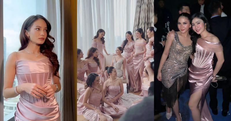 7 Potret Artis Jadi Bridesmaid Jessica Mila saat Resepsi Pernikahan