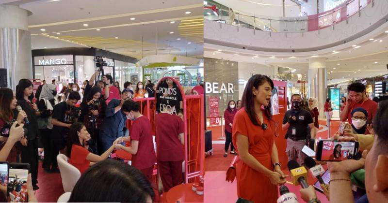 Dian Sastrowardoyo di konferensi pers POND'S Age Miracle Lab pada Kamis (8/6/2023). - Popmama.com/Nurul Khoiriyah