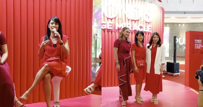 Dian Sastrowardoyo di konferensi pers POND'S Age Miracle Lab pada Kamis (8/6/2023). - Popmama.com/Nurul Khoiriyah