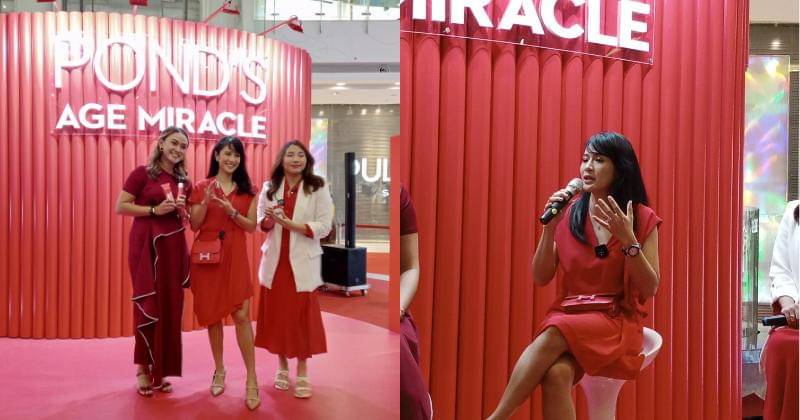 Dian Sastrowardoyo di konferensi pers POND'S Age Miracle Lab pada Kamis (8/6/2023). - Popmama.com/Nurul Khoiriyah