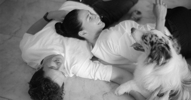 8 Foto Pre-Wedding Adinia Wirasti dan Suami Bersama Anjing Peliharaan