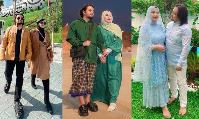 Tampil Nyentrik! 7 Potret Fashion Kompak Tasyi Athasyia dan Syech Zaki