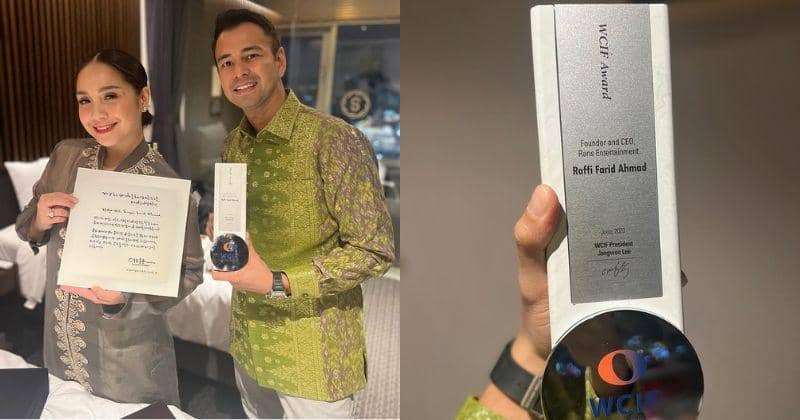 Raffi Ahmad & Nagita Slavina Dapat Penghargaan di WCIF 2023