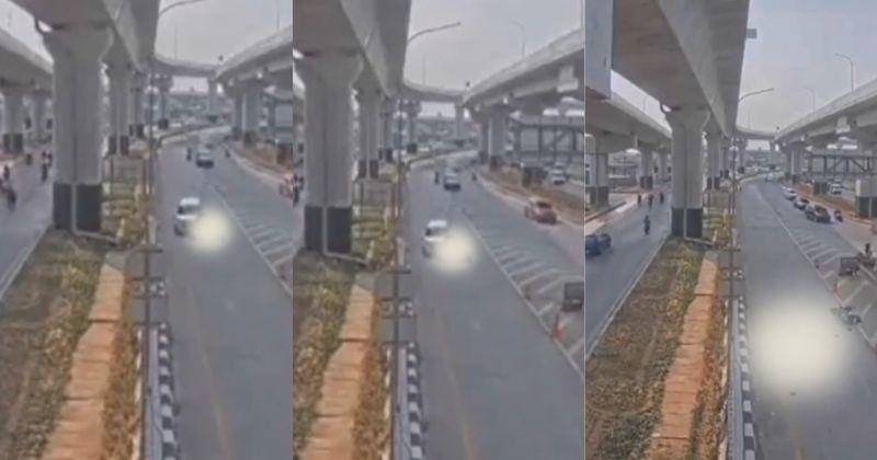 Tangkapan layar rekaman CCTV, gambar sudah disensor - Twitter.com/tsetiady