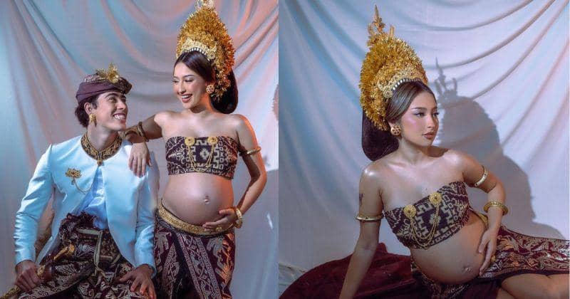 7 Foto Maternity Jennifer Coppen Bersama Dali Wassink, Pakai Baju Bali