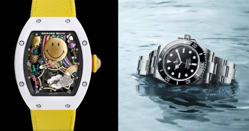 richardmille.com, rolex.com