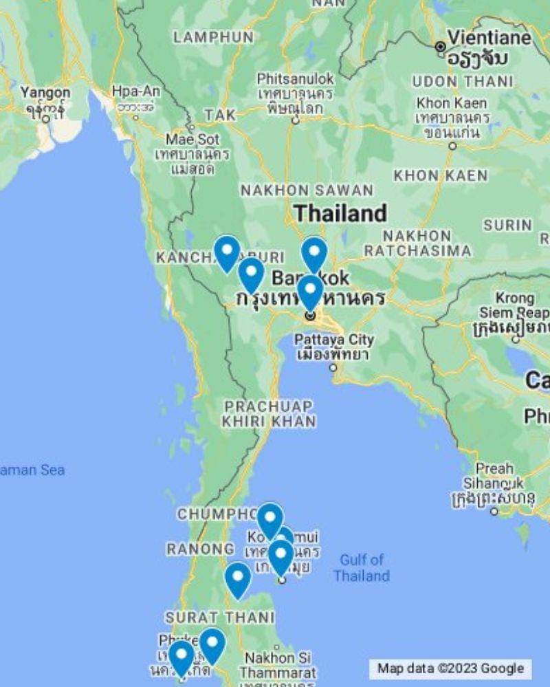 Google Maps - Thailand