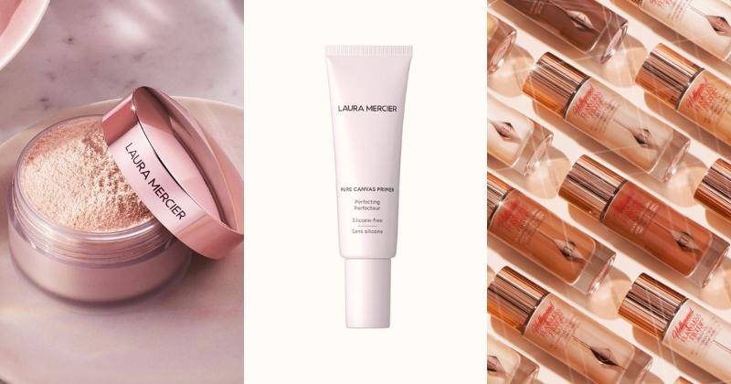 Instagram.com/lauramercier, lauramercier.com, charlottetilbury.com