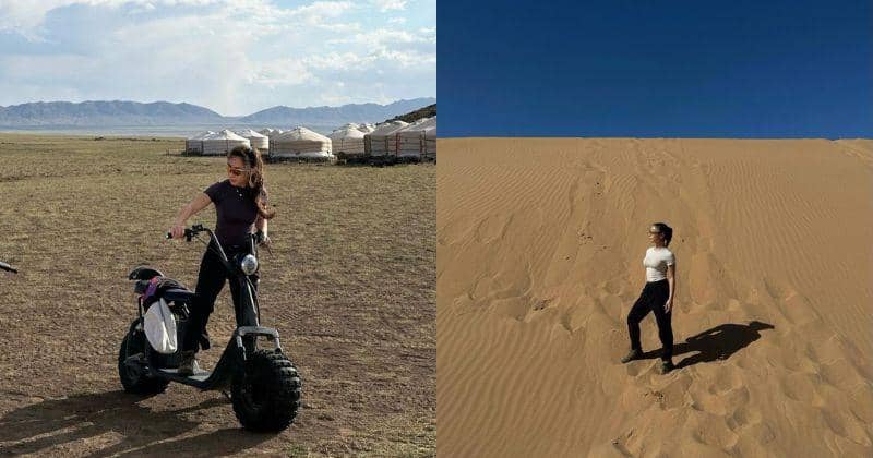 Gaya Nikita Willy Liburan ke Mongolia, Simpel Pakai Kaus & Cargo Pant
