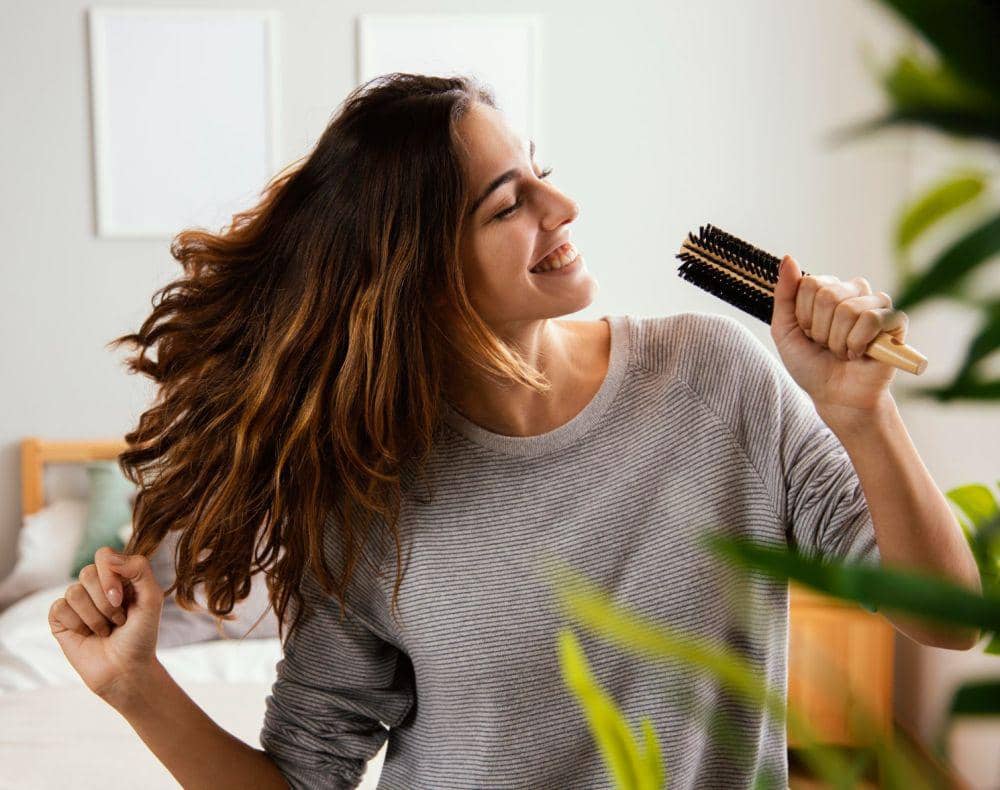 ilustrasi rambut tebal