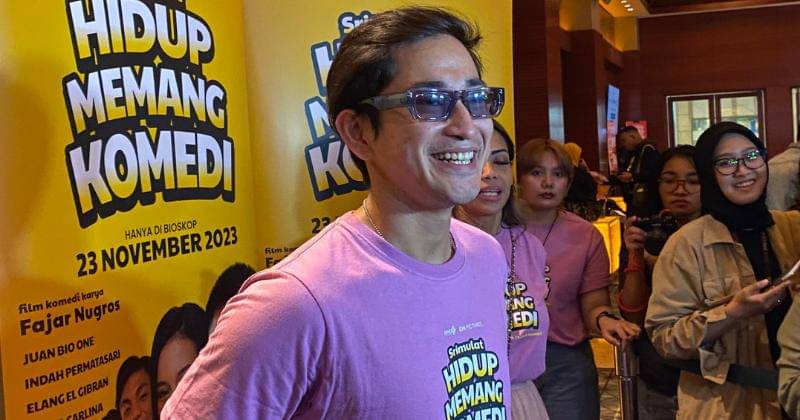 Press conference Launching Official Poster & Trailer Film Srimulat: Hidup Memang Komedi pada Selasa (31/10/2023) di Plaza Senayan, Jakarta. - Popmama.com/Nurul Khoiriyah