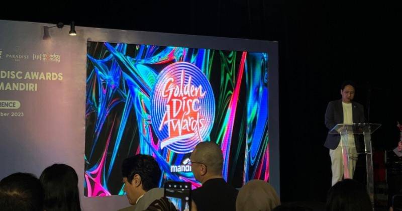 Press conference Golden Disc Awards, Rabu (8/11/2023) - Popmama.com/Putri Syifa N